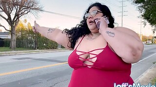 BBW Crystal Downcast Would Conclude Anything for a Ride